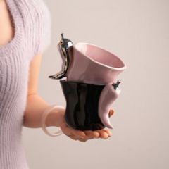 景德镇高颜值陶瓷杯女生可爱喝水杯子马克杯礼盒装送闺蜜生日礼物