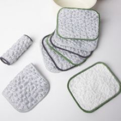 银丝抹布泡泡巾双层加厚厨房棉纱洗碗布不沾油百洁布清洁洗碗布